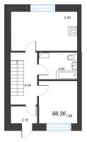 3 ккв № 7 Корп.: 1 , Секция 1  в ЖК Фёдоровское