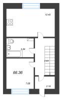 3 ккв № 3 Корп.: 5 , Секция 5  в ЖК Фёдоровское