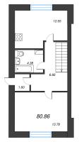 4 ккв № 1 Корп.: 31 , Секция 31  в ЖК Фёдоровское