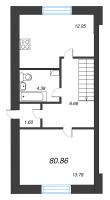 4 ккв № 1 Корп.: 6 , Секция 6  в ЖК Фёдоровское