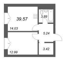 1 ккв № 57 Корп.: 1 , Секция 3  в ЖК Фонтанка 130