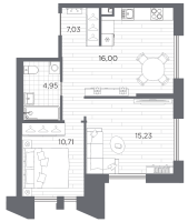 3 ккв (Евро) № 53 Корп.: 3 , Секция 1  в ЖК Галерная гавань