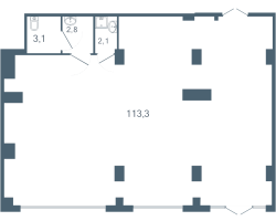 К. пом № H105 Корп.: 2 Уч. 6-3 , Секция 1  в ЖК Геометрия