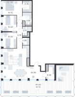 4 ккв (Евро) № 219, Секция 4  в ЖК GloraX Premium Василеостровский