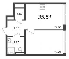 1 ккв № 548, Секция 11  в ЖК GloraX Premium Василеостровский