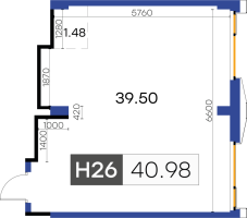 К. пом № Н26, Секция 5  в ЖК GloraX Premium Василеостровский