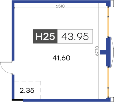 К. пом № Н25, Секция 5  в ЖК GloraX Premium Василеостровский