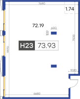 К. пом № Н23, Секция 5  в ЖК GloraX Premium Василеостровский