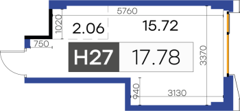 К. пом № Н27, Секция 5  в ЖК GloraX Premium Василеостровский