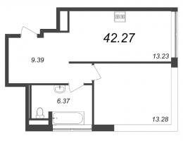 1 ккв № 674, Секция 14  в ЖК GloraX Premium Василеостровский