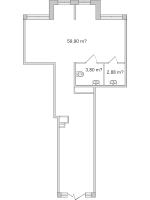 К. пом № к3 Корп.: 4.7 , Секция 1  в ЖК Город Первых