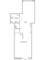 К. пом № к6 Корп.: 4.7 , Секция 1  в ЖК Город Первых