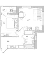 2 ккв (Евро) № 35 Корп.: 4.7 , Секция 1  в ЖК Город Первых