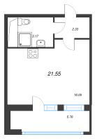 Студия № 51 Корп.: 8 Уч. 13 , Секция 1  в ЖК Город Звезд