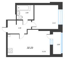 1 ккв № 5 Корп.: 6 , Секция 1  в ЖК Город Звезд