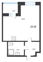 Студия № 223 Корп.: 10 , Секция 2  в ЖК Город Звезд