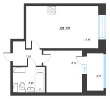 2 ккв (Евро) № 467 Корп.: 6 , Секция 3  в ЖК Город Звезд