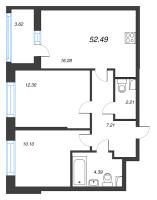 3 ккв (Евро) № 327 Корп.: 11 , Секция 3  в ЖК Город Звезд