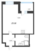 Студия № 261 Корп.: 10 , Секция 2  в ЖК Город Звезд