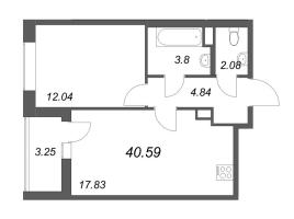 2 ккв (Евро) № 243 Корп.: 5.2 Уч. 23 , Секция 2  в ЖК Город Звезд