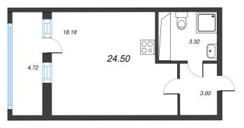 Студия № 280 Корп.: 6 , Секция 2  в ЖК Город Звезд