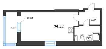 Студия № 532 Корп.: 11 , Секция 4  в ЖК Город Звезд