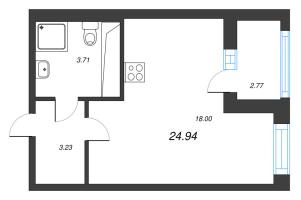 Студия № 144 Корп.: 11 , Секция 2  в ЖК Город Звезд