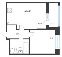 2 ккв (Евро) № 400 Корп.: 6 , Секция 3  в ЖК Город Звезд