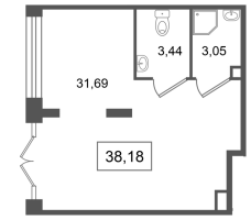 К. пом № НП14 Корп.: 11 , Секция 3  в ЖК Город Звезд