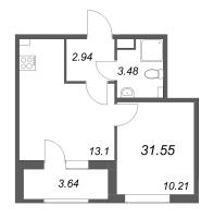 1 ккв № 854 Корп.: 5 , Секция 1  в ЖК Гранат