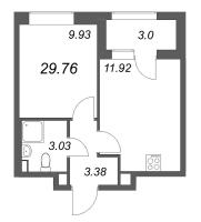 1 ккв № 1192 Корп.: 6 , Секция 5  в ЖК Гранат