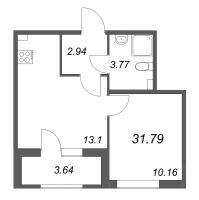 1 ккв № 849 Корп.: 5 , Секция 1  в ЖК Гранат