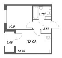 1 ккв № 856 Корп.: 5 , Секция 1  в ЖК Гранат