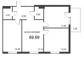 4 ккв (Евро) № 4.6.32 Корп.: 4.6 , Секция 1  в ЖК Grona Lund