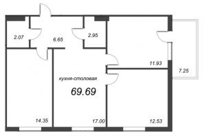 4 ккв (Евро) № 4.6.8 Корп.: 4.6 , Секция 1  в ЖК Grona Lund