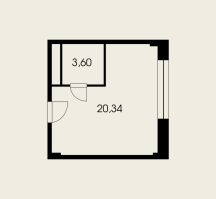 К. пом № 321к Корп.: 1 , Секция 1  в ЖК Холландер