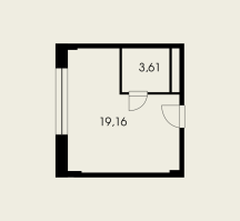 К. пом № 513к Корп.: 1 , Секция 1  в ЖК Холландер