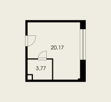 К. пом № 320к Корп.: 1 , Секция 1  в ЖК Холландер