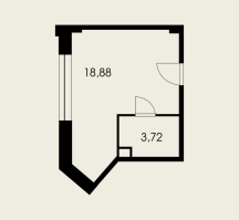 К. пом № 612к Корп.: 1 , Секция 1  в ЖК Холландер