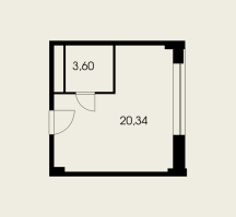 К. пом № 220к Корп.: 1 , Секция 1  в ЖК Холландер