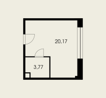 К. пом № 219к Корп.: 1 , Секция 1  в ЖК Холландер