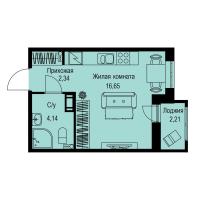 Студия № 442 Корп.: 1-2 , Секция 8  в ЖК ID Kudrovo II