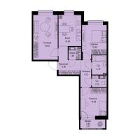 3 ккв № 182 Корп.: 1-1 , Секция 5  в ЖК ID Kudrovo II