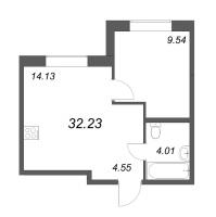 2 ккв (Евро) № 679 Корп.: 4-1 , Секция 8  в ЖК ID Kudrovo