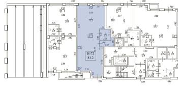 К. пом № H-72 Корп.: 5 , Секция 6  в ЖК ID Murino II