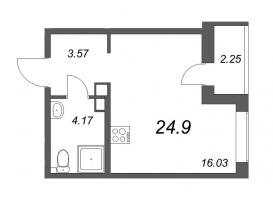 Студия № 332 Корп.: 6 , Секция 5  в ЖК ID Murino II