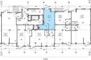 К. пом № H-18 Корп.: 5 , Секция 5  в ЖК ID Murino II