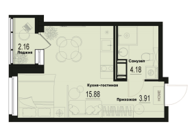 Студия № 730 Корп.: 2-2 , Секция 6  в ЖК ID Murino III
