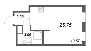 Студия № 386 Корп.: 2-1 , Секция 4  в ЖК ID Murino III