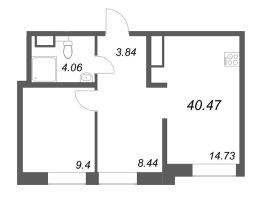 2 ккв № 824 Корп.: 1 , Секция 29  в ЖК ID Petrogradskaya